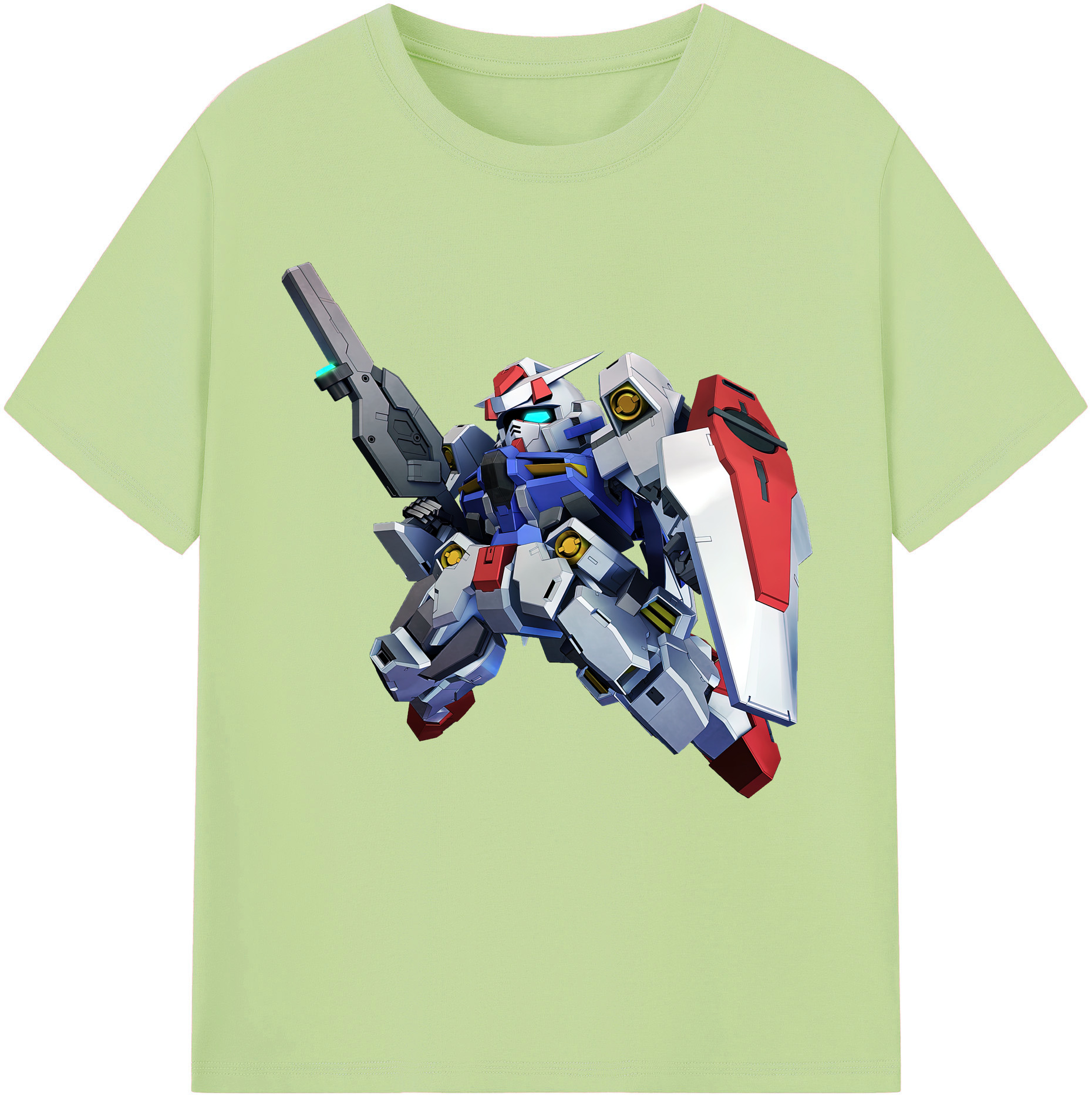 （画像用） 機動戦士ガンダム Mobile Suit Gundam 綿100％半袖Tシャツ（フロントプリント）